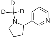 (+/-)-氘代甲基-烟碱(甲基-2-(3-吡啶基)吡咯烷丝氨酸BETA-羟基丙氨酸) 结构式