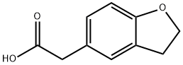 2,3-二氢苯并呋喃-5-乙酸 结构式