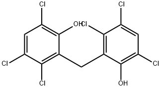 ヘキサクロロフェン 化学構造式