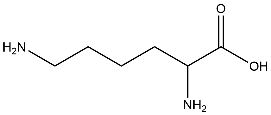 rac-(R*)-2,6-ジアミノヘキサン酸 化学構造式