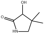 3-hydroxy-4,4-diMethyl-2-Pyrrolidinone Struktur