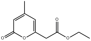 ethyl 4-methyl-2-oxo-2H-pyran-6-acetate Struktur