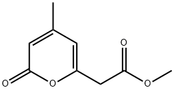 methyl 4-methyl-2-oxo-2H-pyran-6-acetate     Structure