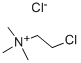 トリメチル(2-クロロエチル)アミニウム 化学構造式