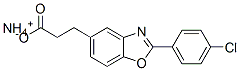 ammonium 2-(4-chlorophenyl)benzoxazole-5-propionate Structure