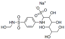 sodium 2,3,4,5,6-pentahydroxy-1-[[4-(hydroxymethylsulfamoyl)phenyl]amino]hexane-1-sulfonic acid 结构式