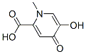 3-hydroxy-1-methyl-4-oxopyridine-6-carboxylic acid Struktur