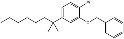 1-BroMo-4-(1,1-diMethylheptyl)-2-(phenylMethoxy)-benzene Structure