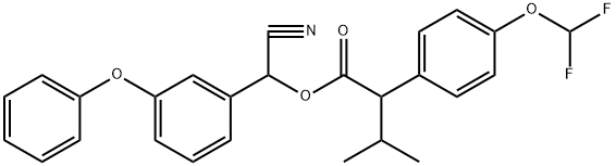 Cyan(3-phenoxyphenyl)methyl-2-(4-(difluormethoxy)phenyl)-3-methyl-butyrat