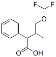 2-(4-difluoromethoxy)phenyl-3-methyl butyric acid Struktur