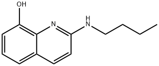 2-(ブチルアミノ)-8-キノリノール 化学構造式