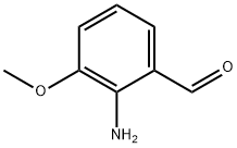 2-アミノ-3-メトキシベンズアルデヒド 化学構造式