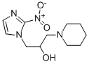 1-(2-ニトロ-1H-イミダゾール-1-イル)-3-(ピペリジン-1-イル)-2-プロパノール 化学構造式