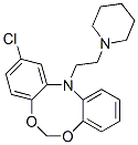 2-chloro-12-(2-piperidinoethyl)dibenzo(d,g)-1,3,6-dioxazocine Structure