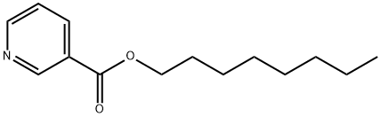 ニコチン酸 n-オクチル 化学構造式