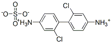 [2,2'-dichloro[1,1'-biphenyl]-4,4'-diyl]diammonium sulphate Structure