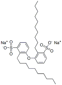 disodium oxybis[decylbenzenesulphonate] Struktur