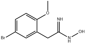 ACETAMIDOXIME,2-(5-BROMO-2-METHOXYPHENYL 结构式