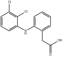 2-[(2,3-Dichlorophenyl)amino]benzeneacetic acid Structure
