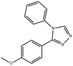 3-(4-methoxyphenyl)-4-phenyl-4H-1,2,4-triazole 结构式