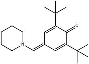 2,5-CYCLOHEXADIEN-1-ONE, 2,6-DI-TERT-BUTYL-4-(PIPERIDINOMETHYLENE)- 结构式