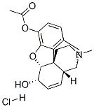 Morphine 3-acetate hydrochloride Struktur