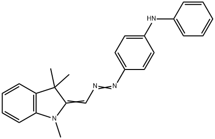 4-[[(1,3-dihydro-1,3,3-trimethyl-2H-indol-2-ylidene)methyl]azo]-N-phenylaniline Struktur