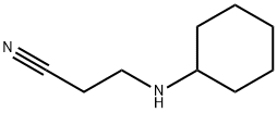 3-(シクロヘキシルアミノ)プロパンニトリル 化学構造式