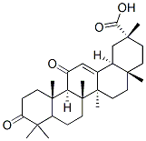 (20BETA)-3,11-二氧代齐墩果-12-烯-29-酸 结构式
