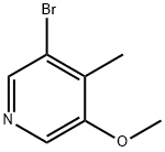 3-bromo-5-methoxy-4-methylpyridine Struktur