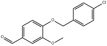 4-[(4-CHLOROBENZYL)OXY]-3-METHOXYBENZENECARBALDEHYDE Struktur