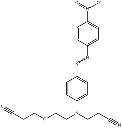 3-[[2-(2-cyanoethoxy)ethyl][4-[(4-nitrophenyl)azo]phenyl]amino]propiononitrile Struktur