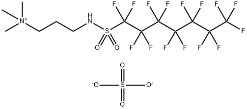 bis[trimethyl-3-[[(pentadecafluoroheptyl)sulphonyl]amino]propylammonium] sulphate Struktur