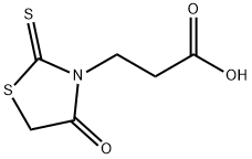 ロダニン-3-プロピオン酸 化学構造式