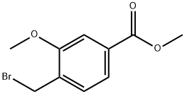 3-甲氧基-4-溴甲基苯甲酸甲酯, 70264-94-7, 结构式