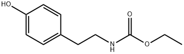 [2-(4-羟基苯基)乙基]氨基甲酸乙酯 结构式