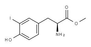 3-碘-L-酪氨酸甲酯 结构式