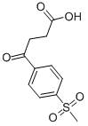 3-(4-メチルスルホニルベンゾイル)プロピオン酸 化学構造式