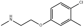 1-(4-chloro-3-methyl-phenoxy)-N,N-dimethyl-methanamine 结构式