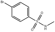 p-ブロモ-N-メチルベンゼンスルホンアミド 化学構造式