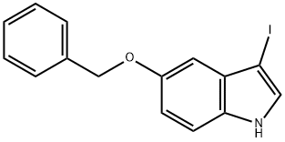 5-(Benzyloxy)-3-iodo-1H-indole 结构式