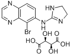 L-酒石酸ブリモニジン 化学構造式