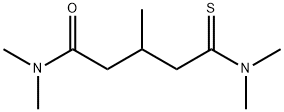 Pentanamide,  5-(dimethylamino)-N,N,3-trimethyl-5-thioxo- Structure