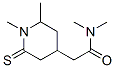 4-Piperidineacetamide,  N,N,1,2-tetramethyl-6-thioxo- Structure