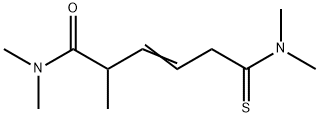 3-Hexenamide,  6-(dimethylamino)-N,N,2-trimethyl-6-thioxo- Structure