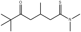 Heptanethioamide,  N,N,3,6,6-pentamethyl-5-oxo- Structure