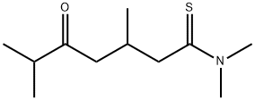 Heptanethioamide,  N,N,3,6-tetramethyl-5-oxo- Structure