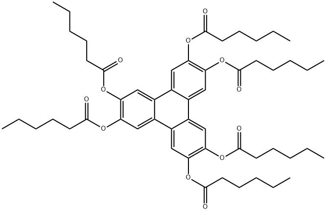 2,3,6,7,10,11-Hexakis[heptanoyloxy]triphenylen Structure