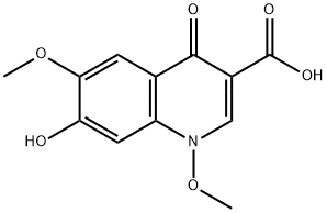 1,4-dihydro-1,6-dimethoxy-7-hydroxy-4-oxoquinoline-3-carboxylic acid Structure