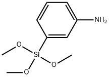 间-氨基苯基三甲氧基硅烷 结构式